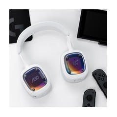 ASTRO Gaming A30 Trdls Kablet Høretelefoner - Lilla Hvid | Fantastisk Lyd & Komfort!